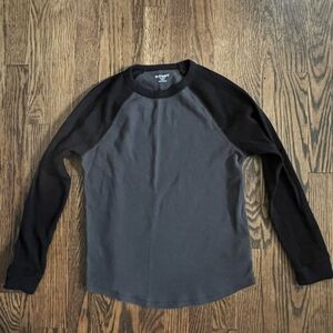 Old Navy waffle knit boys Henley 2 tone XL